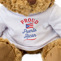PROUD TO BE PUERTO RICAN - Teddy Bear - Cute Cuddly - Puerto Rico Gift Present
