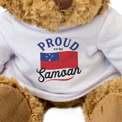 PROUD TO BE SAMOAN - Teddy Bear - Cute Cuddly Soft - Samoa Gift Present