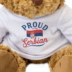 PROUD TO BE SERBIAN - Teddy Bear - Cute Cuddly Soft - Serbia Gift Present