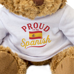 PROUD TO BE SPANISH - Teddy Bear - Cute Cuddly Soft - Spain Gift Present