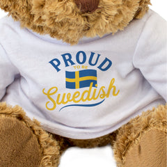 PROUD TO BE SWEDISH - Teddy Bear - Cute Cuddly Soft - Sweden Gift Present