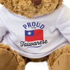 PROUD TO BE TAIWANESE - Teddy Bear - Cute Cuddly Soft - Taiwan Gift Present