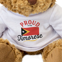 PROUD TO BE TIMORESE - Teddy Bear - Cute Cuddly Soft - East Timor Gift Present