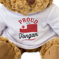 PROUD TO BE TONGAN - Teddy Bear - Cute Cuddly Soft - Tonga Gift Present