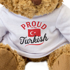 PROUD TO BE TURKISH - Teddy Bear - Cute Cuddly Soft - Turkey Gift Present