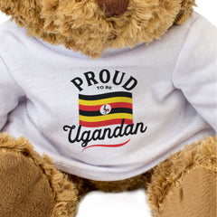 PROUD TO BE UGANDAN - Teddy Bear - Cute Cuddly Soft - Uganda Gift Present