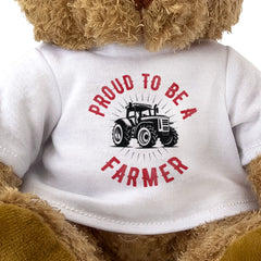 PROUD TO BE A FARMER - Teddy Bear - Cute Cuddly Soft Adorable - Gift Present