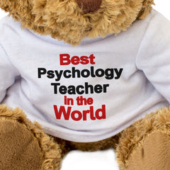 BEST PSYCHOLOGY TEACHER IN THE WORLD - Teddy Bear - Cute Cuddly - Gift Present