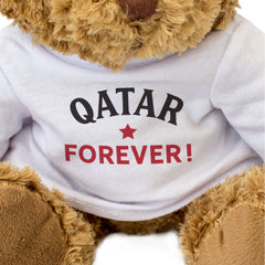 QATAR FOREVER! - Teddy Bear - Cute Funny - Qatari Sports Fan Gift Present