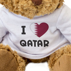 I LOVE QATAR FLAG - Teddy Bear - Cute Funny - Qatari Souvenir Gift Present