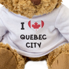I Love Quebec City (Canada Flag) - Teddy Bear