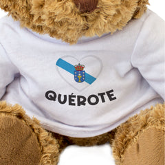 QUÉROTE (GALICIAN FLAG) - Teddy Bear - I Love You - Cute Romantic Gift Present