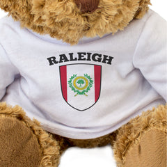 RALEIGH CITY FLAG - Teddy Bear - Cute Cuddly Soft - North Carolina Gift Present