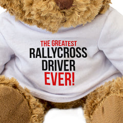 THE GREATEST RALLYCROSS DRIVER EVER - Teddy Bear - Cute Cuddly - Gift Present