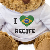 I Love Recife (Brazil Flag) - Teddy Bear