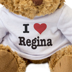 I LOVE REGINA - Teddy Bear - Cute Cuddly Soft Adorable - Gift Present