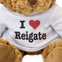 I LOVE REIGATE - Teddy Bear - Cute Cuddly Soft Adorable - Gift Present