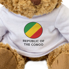 REPUBLIC OF THE CONGO FLAG ROUNDEL - Teddy Bear - Cute Cuddly - Gift Present