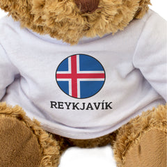REYKJAVÍK (ICELAND FLAG ROUNDEL) - Teddy Bear - Funny Souvenir Gift Present
