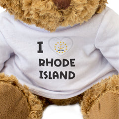 I Love Rhode Island Flag - Teddy Bear