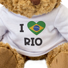 I Love Rio (Brazil Flag) - Teddy Bear