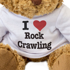 I LOVE ROCK CRAWLING - Teddy Bear - Cute Cuddly Soft Adorable - Gift Present