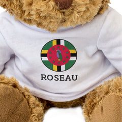 ROSEAU (DOMINICA FLAG ROUNDEL) - Teddy Bear - Cute - Souvenir Gift Present