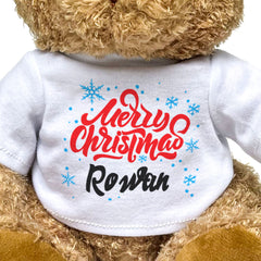 Merry Christmas Rowan - Teddy Bear