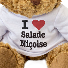 I LOVE SALADE NIÇOISE - Teddy Bear - Cute Cuddly Soft Adorable - Gift Present