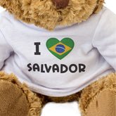 I Love Salvador (Brazil Flag) - Teddy Bear