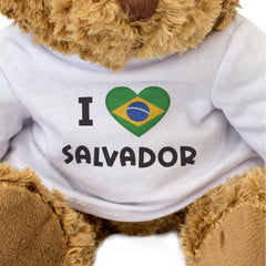 I Love Salvador (Brazil Flag) - Teddy Bear