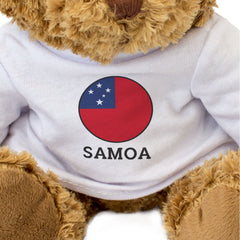 SAMOA FLAG ROUNDEL - Teddy Bear - Cute Cuddly Soft - Samoan Gift Present