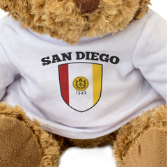 SAN DIEGO CITY FLAG - Teddy Bear - Cute Cuddly Soft - California Gift Present