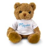SAN MARINO (SCRIPT) - Teddy Bear - Cute Cuddly Soft Funny - Souvenir Gift Present