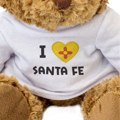 I LOVE SANTA FE (NEW MEXICO FLAG) - Teddy Bear - Cute Cuddly - Gift Present
