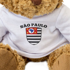 SÃO PAULO STATE FLAG - Teddy Bear - Cute Cuddly Soft - Brazil Gift Present