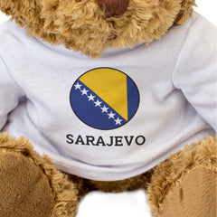 SARAJEVO (BOSNIA FLAG ROUNDEL) - Teddy Bear - Funny Souvenir Gift Present