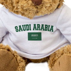 SAUDI ARABIA + FLAG - Teddy Bear - Cute Funny Soft - Souvenir Gift Present