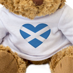 SCOTLAND FLAG HEART - Teddy Bear - Cute Cuddly Soft - Scottish Gift Present