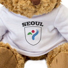 SEOUL CITY FLAG - Teddy Bear - Cute Cuddly Soft - South Korea Gift Present