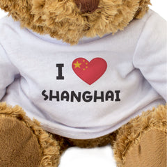 I Love Shanghai (China Flag) - Teddy Bear
