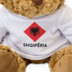 SHQIPËRIA FLAG DIAMOND - Teddy Bear - Cute Funny Albanian Souvenir Gift Present