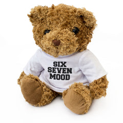 SIX SEVEN MOOD - Teddy Bear - Cute Soft - Gen Z Gen Alpha Funny Gift Present