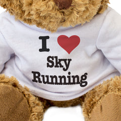 I LOVE SKY RUNNING - Teddy Bear - Cute Cuddly Soft Adorable - Gift Present