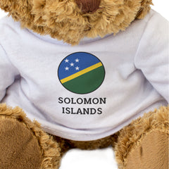SOLOMON ISLANDS FLAG ROUNDEL - Teddy Bear - Cute Cuddly Soft - Gift Present