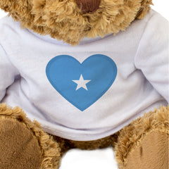 SOMALIA FLAG HEART - Teddy Bear - Cute Cuddly Soft Adorable - Gift Present