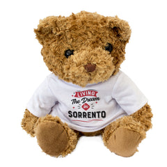 LIVING THE DREAM IN SORRENTO - Teddy Bear - Cute - Funny Italian Gift Present