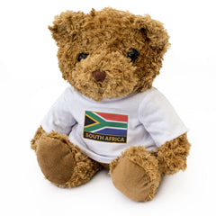 SOUTH AFRICA FLAG PATCH - Teddy Bear - South African Souvenir Gift Present