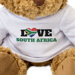 LOVE SOUTH AFRICA (FLAG HEART) - Teddy Bear - Cute - Funny Souvenir Gift Present