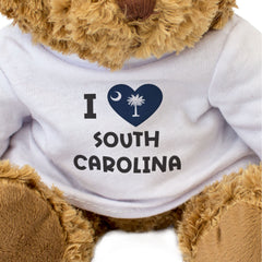 I Love South Carolina Flag - Teddy Bear